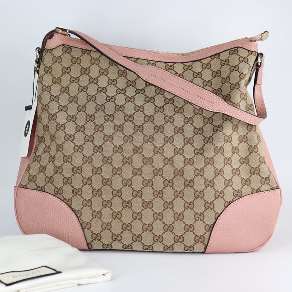Gucci GG Monogram Large Margaux Hobo Beige Soft Pink - Picture 1 of 16